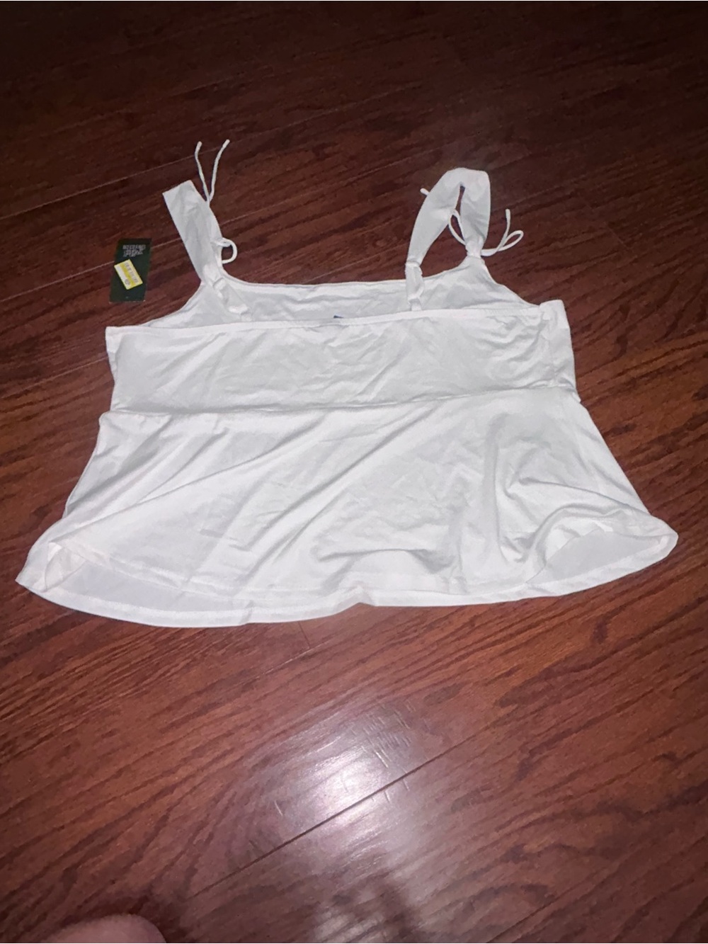 wild fable White Tie-Strap Peplum Camisole
